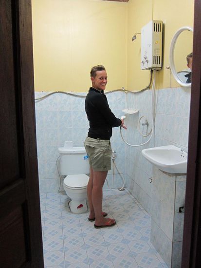 Irgendwie erinnern uns die Zimmer und Bäder an Südamerika !