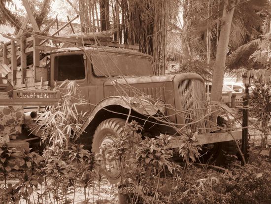 Überbleibsel aus der Kolonialzeit. Ein alter Citreön.