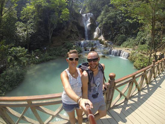Wasserfall , zwar nicht so groß wie die an der argentinisch - brasilianischen Grenze aber genauso schön.