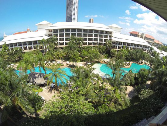 Ausblick aus unserem Zimmer. Die letzten Wochen wurde uns viel Luxus zu teil.