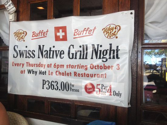 Das nenne ich mal eine Promo! 5 Pay for 4 only haha. Das kommt auf jeden Fall billiger wenn wir nur zu dritt hingehen !