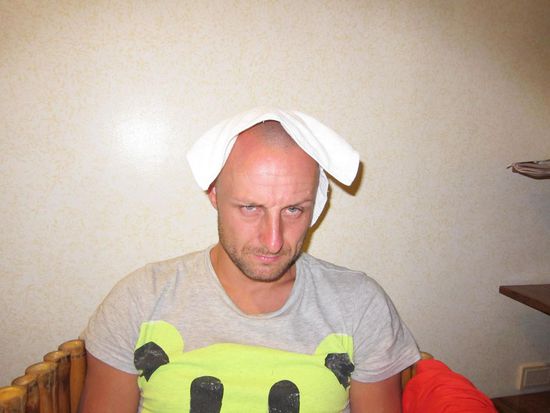 Sieht so aus als gibt es einen in unserer kleinen Gruppe der nicht wirklich nach Hause will !