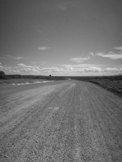 Hier die Straße, die wir langgeradelt sind, etwas über 25 Kilometer auf Schotter nur um die Seelöwen zu sehen 