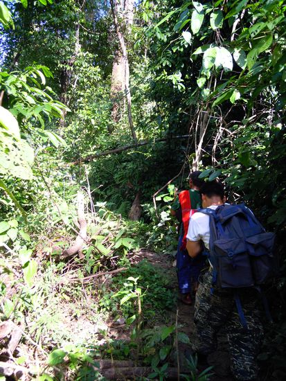 Und weiter gings wieder, leider immer nur bergauf.