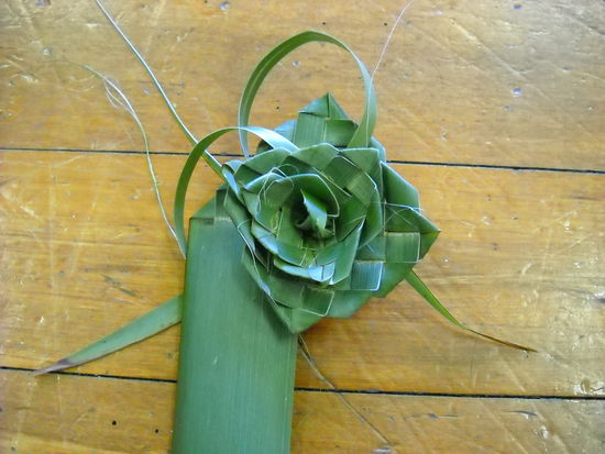 Das ist die erste Blume, die ich angefertigt habe...