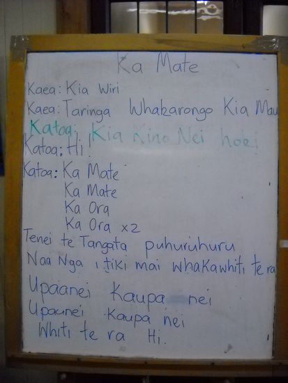 Der Text von dem Haka