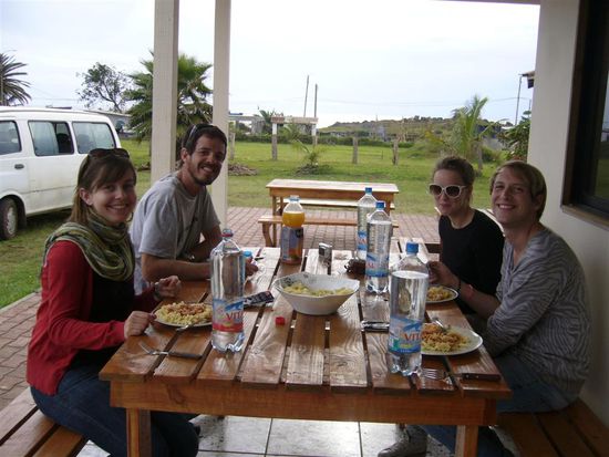 Abendessen auf der Terasse