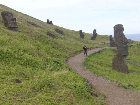 Rano Raraku (hier entstanden die Moais)