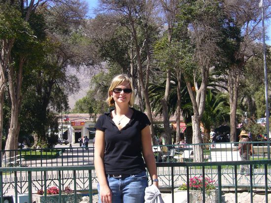 Auf der Plaza in Vicuna