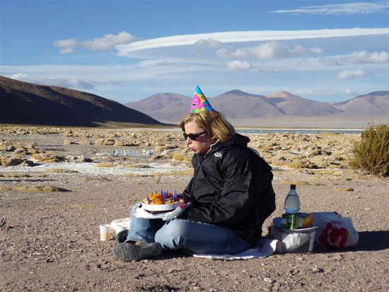 Beim Kerzen auspusten