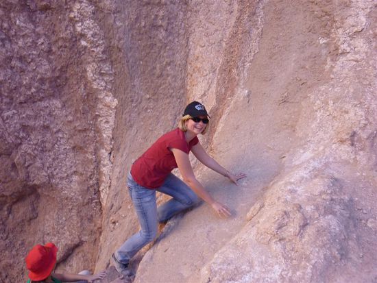 Wir mussten soagar ein bischen Klettern