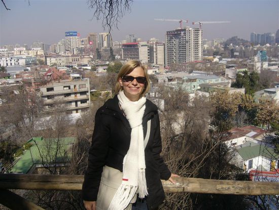 Blick vom Zoo über Santiago