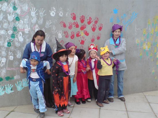 Eine andere Klasse mit kleineren Kindern