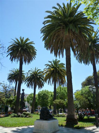 Die Plaza von Valparaiso
