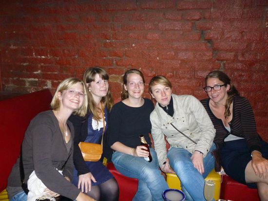 Ich, Marie, Nadine, Franze, Rose (eine  Amerikanerin aus nadines Hostel)