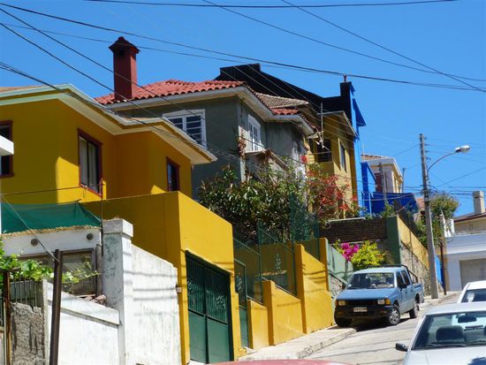 Eine typische Straße in meinem Stadtviertel Recreo
