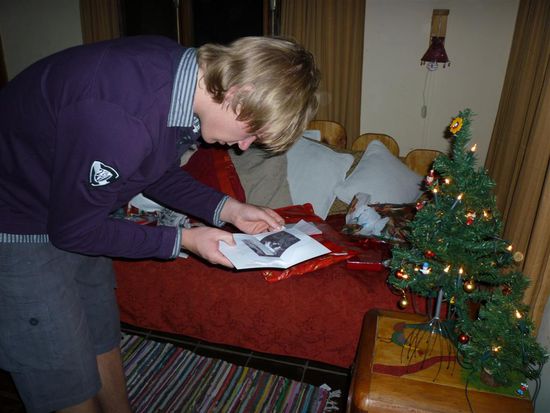 Matze guckt etwas skeptisch als er sieht, dass er fürs Rafting einen Gutschein bekommt, aber das wusste ich schon vorher^^