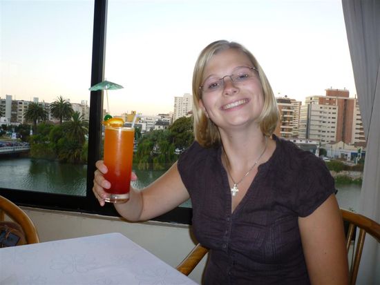 In meiner Lieblingsbar mit der tollen Happy Hour und den leckeren Taccos dabei