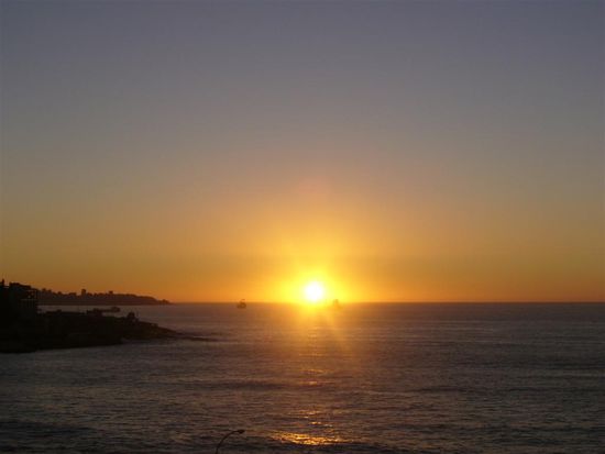 Jetzt kann ich jeden Abend Sonnenuntergaenge am Meer angucken 