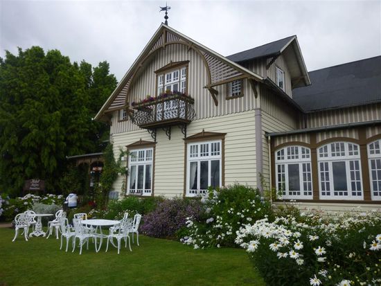 Ein schönes cafe in frutillar