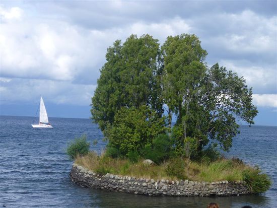 Zum Glück hatten wir in Frutillar Glück mit dem wetter