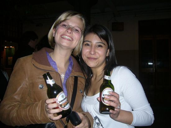Ximena und ich:
"Salud!" / "Prost"