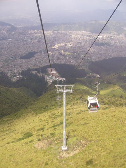 Blick auf Quito in 2800 m.