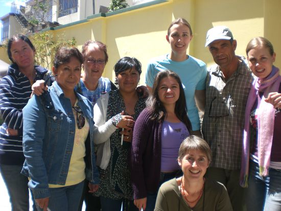 Studenten und Lehrer der Sprachschule