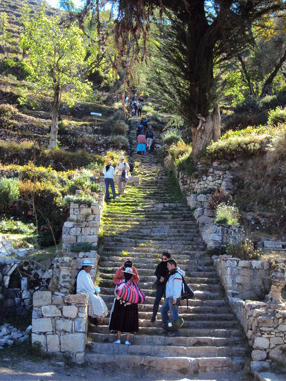 Inka Treppe auf der Isla del Sol