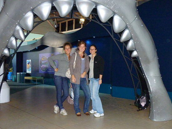 am eingang vom aquarium, rechts noch die sandra