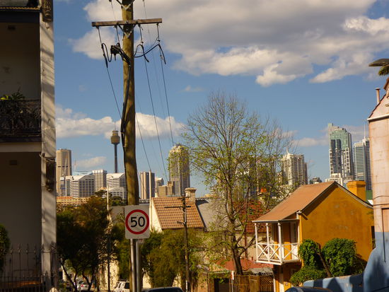 die skyline von glebe aus