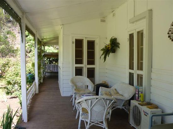 die veranda vor unserem zimmer