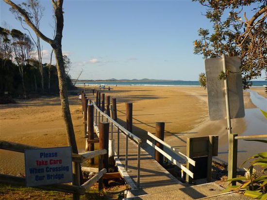 der weg zu unserem strand