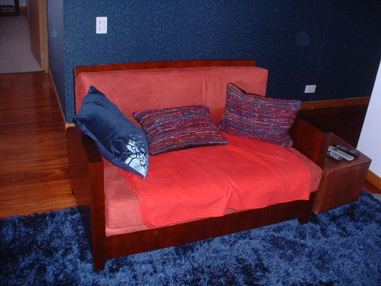 Fernsehcouch im unteren Geschoss