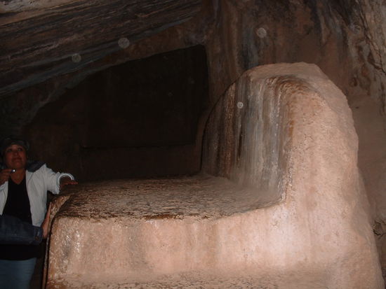 Altar in Q'enko, auf dem die Inkas Lamas geopfert haben