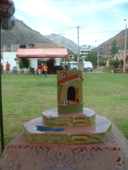 Das Clubsymbol, das mein Gastvater selbst aus Gips hergestellt und bemalt hat