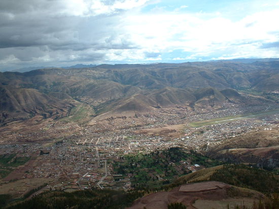Cusco vom Berg aus