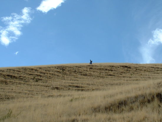 der obere Teil des Bergs
