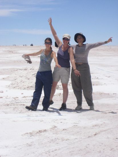 ich mit 2 Mädels aus meiner Reisegruppe