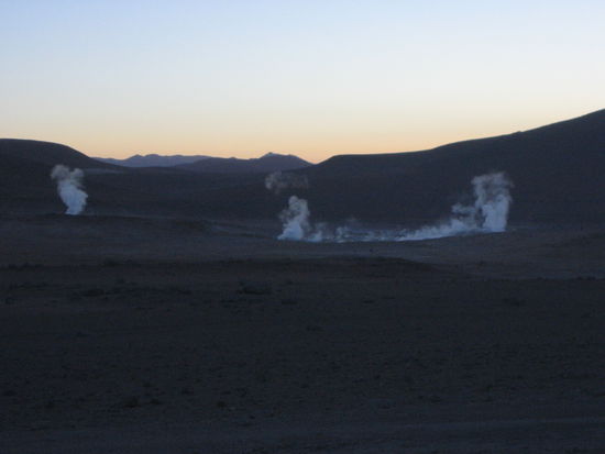 am 3. Tag morgens: die Gaysire im Morgengrauen
