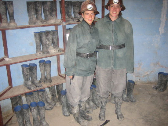 im Minenarbeiter-Dress