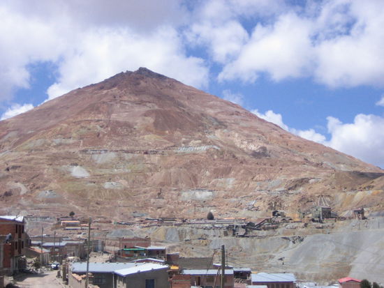 Der Berg, in dem die Mine ist