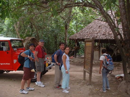 Unsere Reisegruppe, von links: John, Hartmut, Pablo, Sandra und Aura