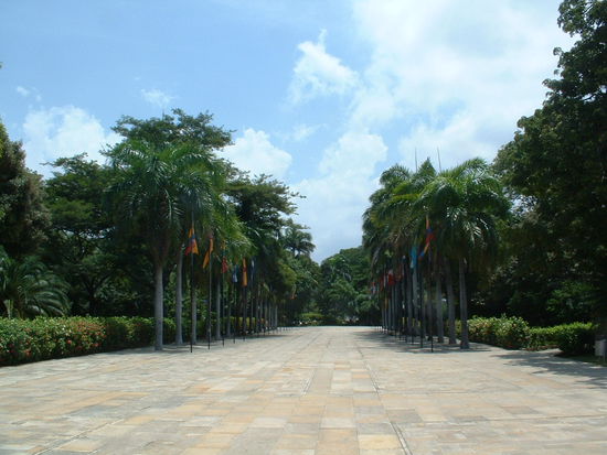 Angeblich die Flaggen aller Laender, die Bolivar befreit hat (so viele waren es dann aber auch wieder nicht)