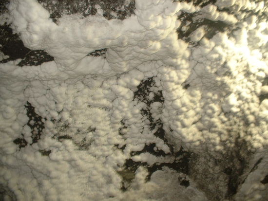 Salzablagerung an den Waenden