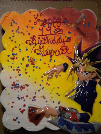 Garretts Yu-gi-oh Kuchen....