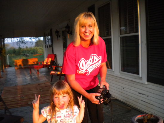 donna and one of the twins...