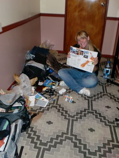 unser erstes hostel.... (it just looks a little messy)