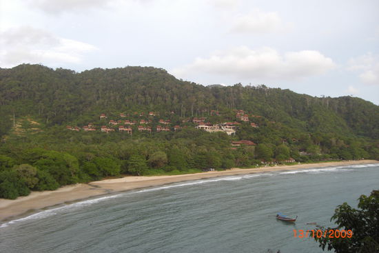Das ist der Ausblick vom Balkon des wirklich super Bungalows! Da kann man neidisch werden oder?