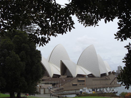 Das berühmte Opernhaus aus dem botanischen Garten heraus!